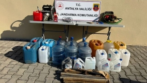 Alanya'da kaçak kazı yaparken suçüstü yakalandılar