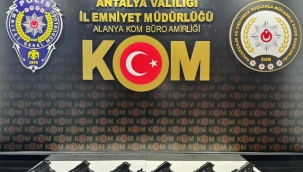Alanya'da silah operasyonu düzenlendi: 3 gözaltı