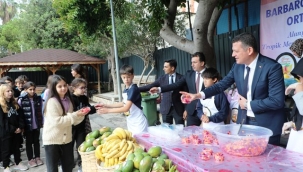Alanya'daki okulda Yerli Malı Haftası'nda tropikal lezzetler sunuldu