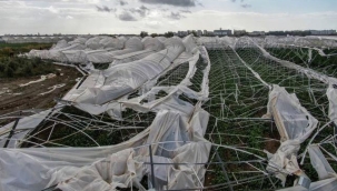Antalya'da hortum seraları yıktı geçti! 18 dönüm zarar gördü