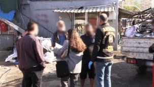 Çalıntı eşyaları satan hurdacılara baskın