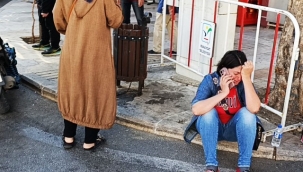 Motosiklete çarpan otomobil sürücüsü gözyaşlarına hakim olamadı