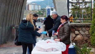 Alanya'da BŞB'den sınav haftasında öğrencilere çorba desteği