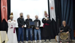 Alanya'da Güllü'den mahkumlara Mevlana'lı mesaj 