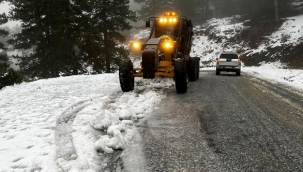 Alanya'da kar ve heyelanla mücadele sürüyor