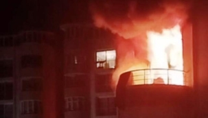 Alanya'da rezidansta yangın çıktı