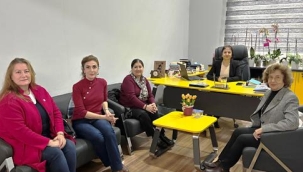 CHP Kadın Kolları'ndan AGC Başkanı Coşkun'a hayırlı olsun ziyareti