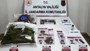 Gazipaşa'da jandarmadan uyuşturucu operasyonu
