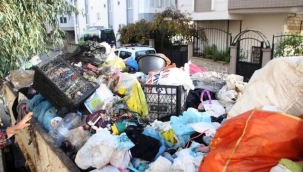 Yaşlı kadının evinden 2 kamyon dolusu çöp çıktı