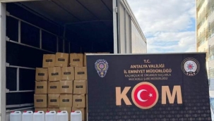 Yılbaşı öncesi 108 bin şişe kaçak içki ele geçirildi