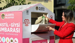 Alanya'da 4 ayda 150 ton tekstil atığı toplandı