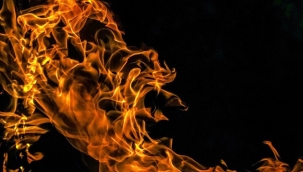 Alanya'da bir anlık dikkatsizlik yangın çıkardı