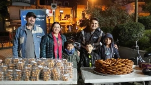 Alanya'da BŞB Miraç Kandili'nde lokma dağıttı