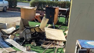 Alanya'da elektrik kontağı restoranda yangına neden oldu 