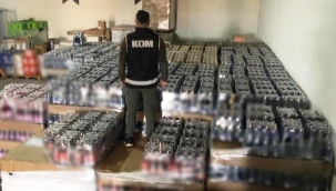 Alanya dahil 4 ilçede toplam 26 bin şişe kaçak içki ele geçirildi