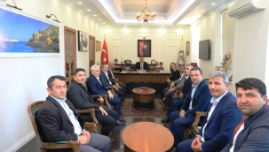 Alanya Muhtarlar Derneği'nden Kaymakam Ürkmezer'e ziyaret