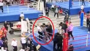 Kick boks maçında kavga ring dışına taştı: 1'i hakem, 2 yaralı