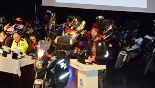 ALKÜ'lülere kask ve koruyucu ekipmanın önemi anlatıldı