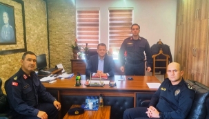 Fatih Ürkmezer'den jandarma karakoluna ziyaret