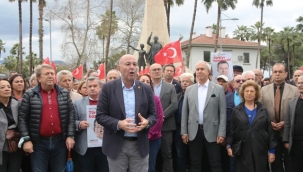 Alanya'da Ekrem İmamoğlu'nun gözaltına alınması protesto edildi