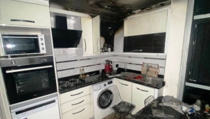 Alanya'da evde su ısıtıcısından çıkan yangın söndürüldü