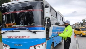 Alanya Emniyeti'nde toplu taşıma araçlarına ceza 