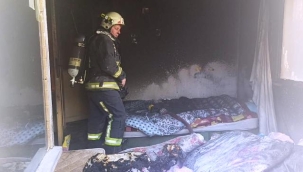 Evde yangın çıktı, ev sahibi kiracısını suçladı