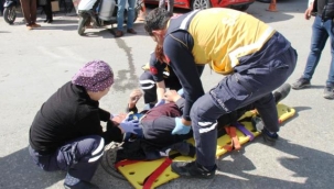 Motokuryeler çarpıştı: 1 yaralı