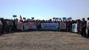 Alanya'da Aytemiz LPG dolum tesisine 'hayır' eylemi