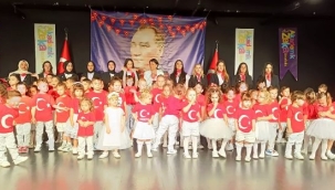 Alanya'da miniklerden coşkulu kutlama