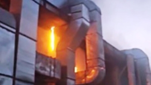 Alanya'da mobilya atölyesinde yangın paniği