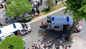 Alanya'da motosikletler çarpıştı: 2 ağır yaralı 