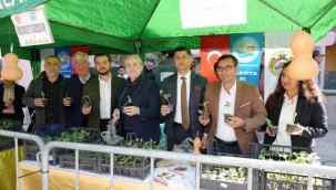 Alanya'da ücretsiz su kabağı ve lif fidesi dağıtımı başladı