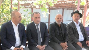 Azerbaycan Dışişleri Bakanı'ndan Mevlüt Çavuşoğlu'na taziye ziyareti