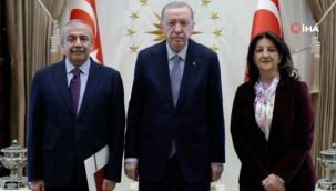 Cumhurbaşkanı Erdoğan'ın DEM heyeti ile görüşmesi sona erdi