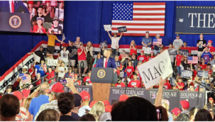 Trump, başkanlığının 100. gününü Michigan'da kutladı