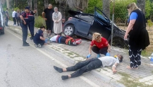 14 yaşındaki çocuğun kullandığı otomobilde faciadan dönüldü