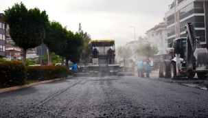 Alanya'da 33 günlük iş 32 günde bitirildi