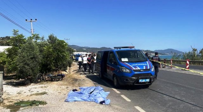 Alanya'da çöp konteynırına çarpan  motosiklet sürücüsü öldü