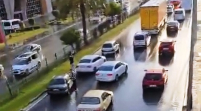 Alanya'da zincirleme kaza meydana geldi