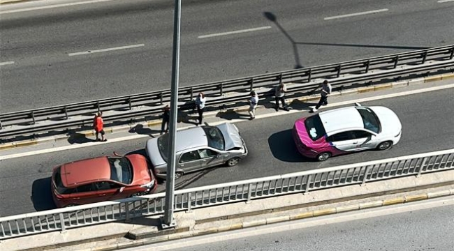 Alanya'daki zincirleme kaza ucuz atlatıldı