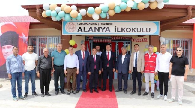 Alanya İlkokulu Pazarcık'ta açıldı
