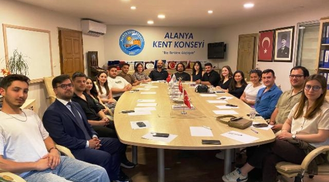 Alanya Kent Konseyi Gençlik Meclisi 19 Mayıs için toplandı