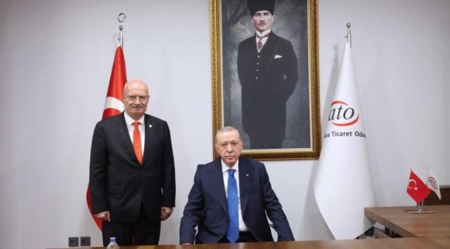 Cumhurbaşkanı Erdoğan ATO'yu ziyaret etti
