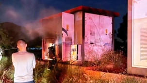 Gazipaşa'da trafoda yangın çıktı