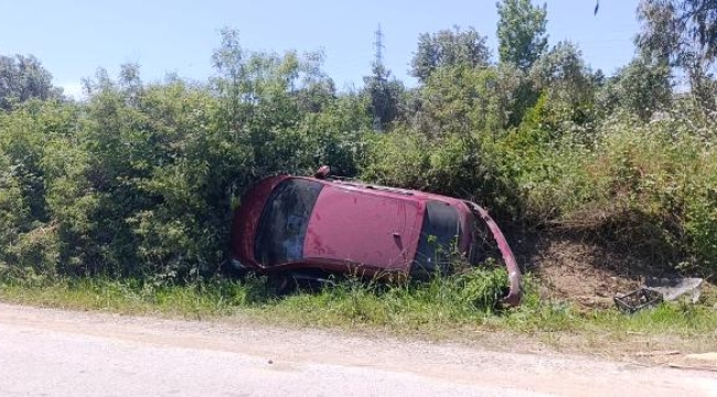Kazanın ardından otomobilini bırakıp giden sürücüye plakadan ulaşıldı