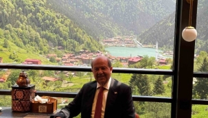 KKTC Cumhurbaşkanı Ersin Tatar, Uzungöl'e hayran kaldı