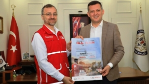 Türk Kızılay'ı Alanya Şubesi'nden Kaymakam Ürkmezer'e ziyaret