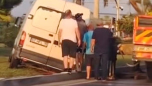 Alanya'da kaza ucuz atlatıldı