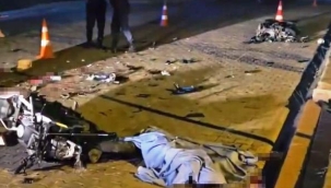 Alanya'da motosikletler çarpıştı: 2 ölü